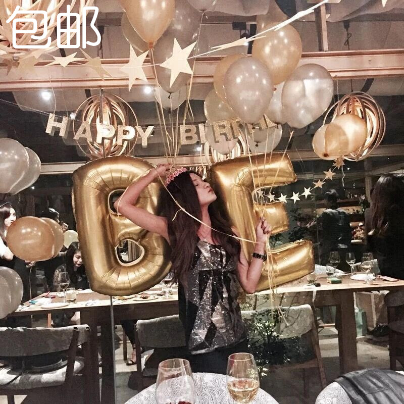 100 Latex Pearlescent Balloons Golden Silver Birthday Party Arrangement Annual Festival Festivities Children's Set Decorations