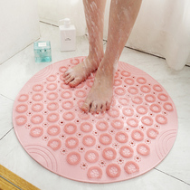 Round bathroom mat non-slip mat environmentally friendly household shower room hollow hydrophobic suction cup floor mat bathroom massage foot mat