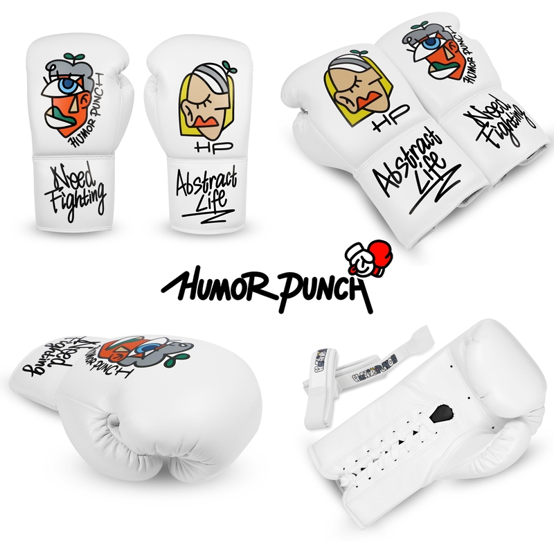 Humor Punch Co-Branded Picasso Art Design Tethered Boxing Gloves Muay Thai Sanda Tethered Gloves