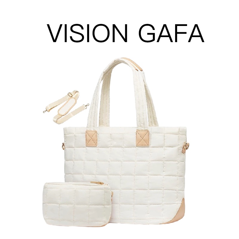 Amazon's New Women's down Handbag Laptop Bag Quilted Zipper Puffy Work Tote Bag
