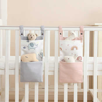 Crib bedside diaper bag bedside diaper tissue bag
