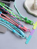 ins High-End Color-Blocked Phone Lanyard, Woven Crossbody Adjustable Outdoor Neck Strap, Long Durable Hand Strap