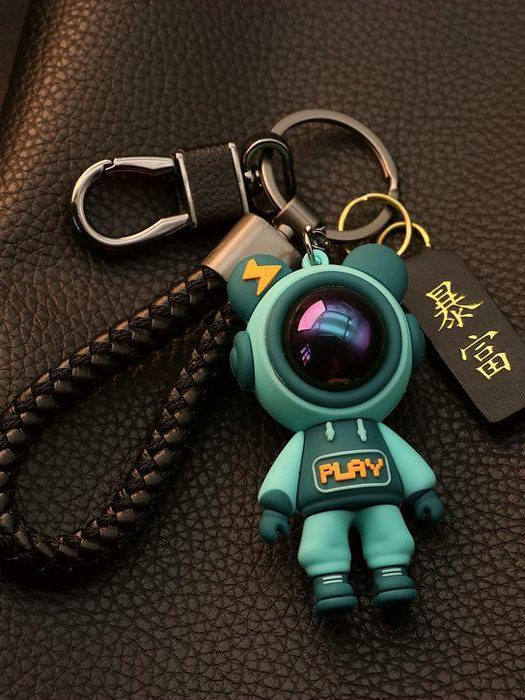 Cartoon Starry Sky Bear Car Keychain Bear Keychain for Men and Women Key Ring Keychain Cartoon Cute Pendant