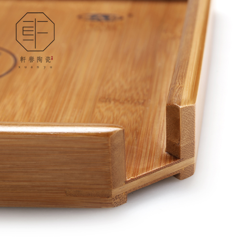 Hin reputation | ceramic natural bamboo puer tea cake tea tray bearing box of kung fu tea tea tea cake knife points tea accessories
