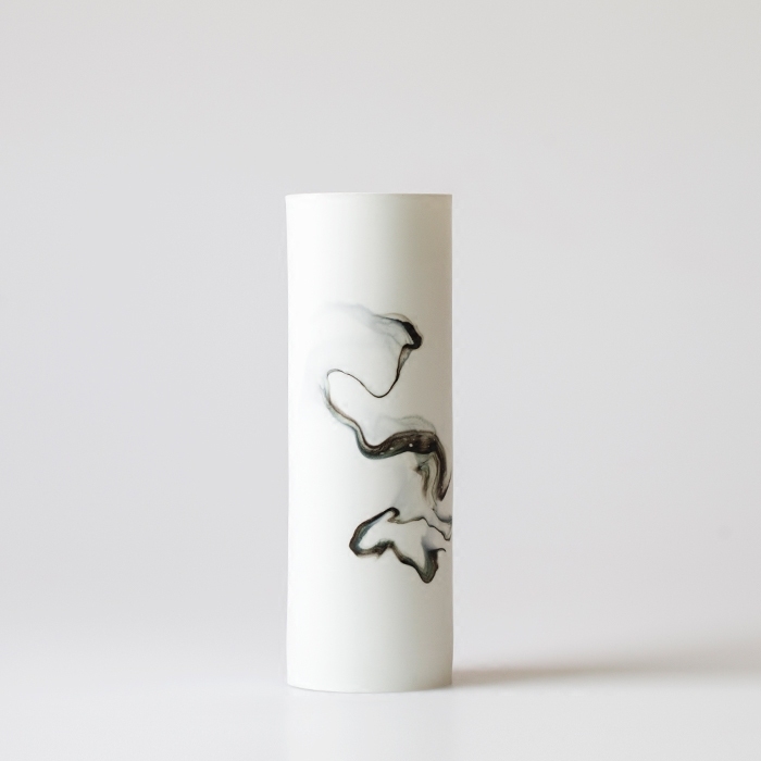Landscape between ink flower implement jingdezhen all hand high temperature ceramic desktop vase Oriental ink painting style