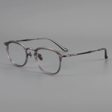 Ультра -светлые ретро -чистые титановые очки мужская миопия может быть совпадает