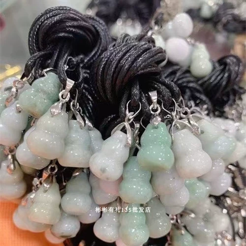 Изумрудная реплика, бамбуковая подвеска из нефрита, изумрудное ожерелье