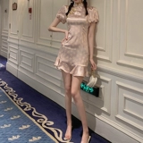 Милая легкая юбка, ципао, платье, летняя одежда, французский стиль, светлый стиль, коллекция 2023