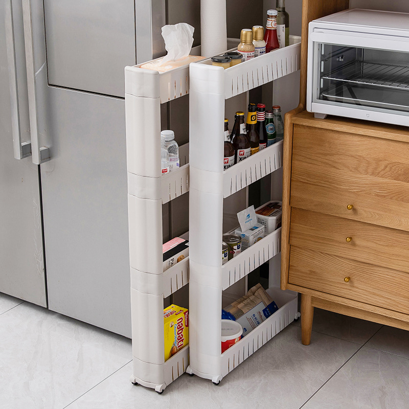 Kitchen Fridge Removable Clip Sewn Shelve Multilayer Containing shelf Bathrooms Place Style Ultra Narrow Cabinet Slit Shelf