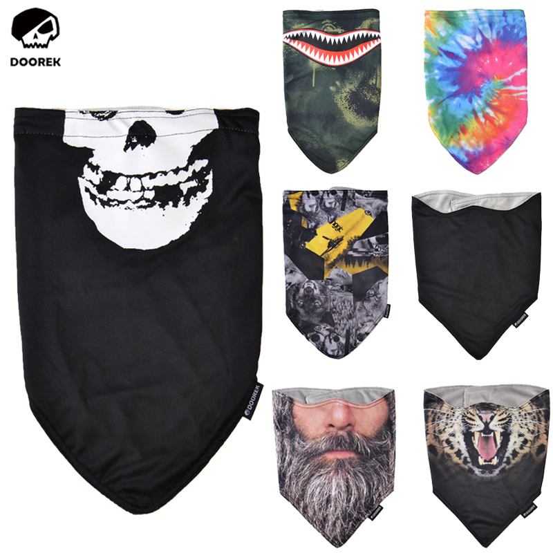 DoOREK winter ski protective face outdoor sports face mask plus suede warm men and women universal windproof face towels