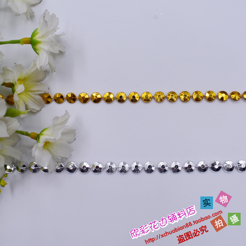 DIY Materials Clothing Accessories Performance Accessories Beads Necklace String Beads Gold And Silver Color 6mm Diameter 6 Centitonian Wire Pearl Necklace