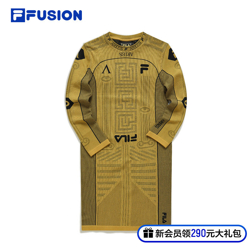 Fila Fusion x Aries joint File 2022 spring women's fashion sports tight fit dress-Taobao