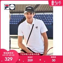 FILA FUSION FILA knitted short-sleeved POLO shirt 2021 summer new fashion sports casual T-shirt men