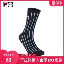 FILA FUSION FILA tide brand womens mid-waist socks spring and summer new striped fashion breathable sports socks women