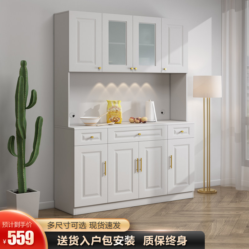 Dining Side Cabinet Modern Minima Wine Cabinet Integrated By Wall Light Lavish Tea Water Cabinet Multifunction Lockers Kitchen Cupboard Containing-Taobao