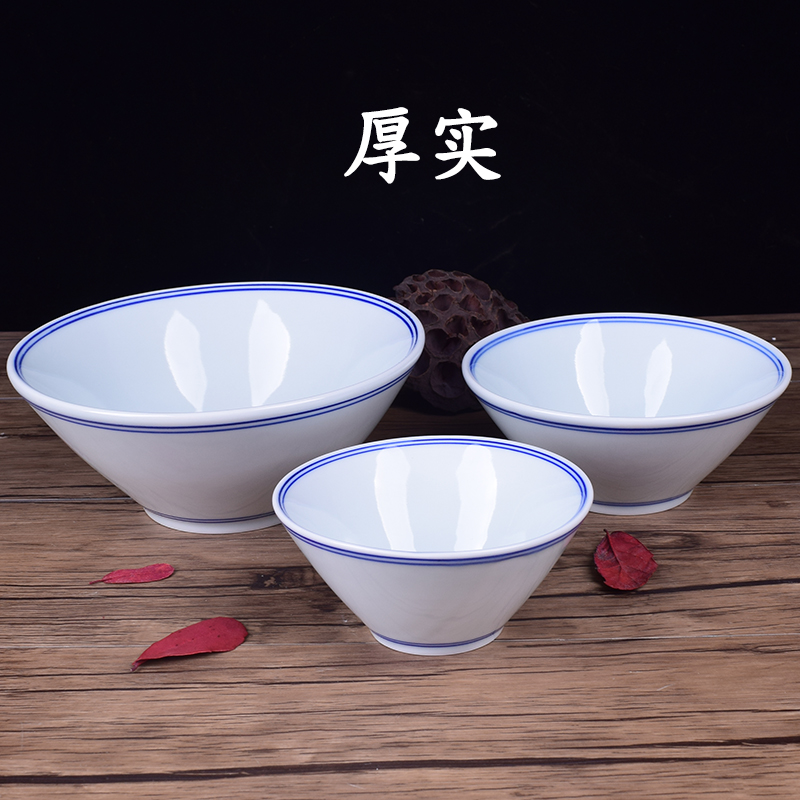 Thick blue customize jingdezhen blue and white porcelain ceramic prevent hot ltd. rainbow such use Chinese logo contracted hat) to use