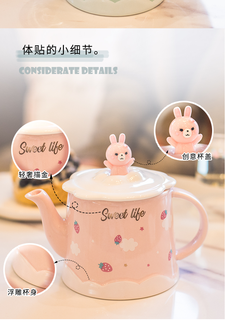 Japanese express suit cold ceramic kettle cup home sitting room heat resisting high temperature resistant to ultimately responds cool water bottle glass teapot