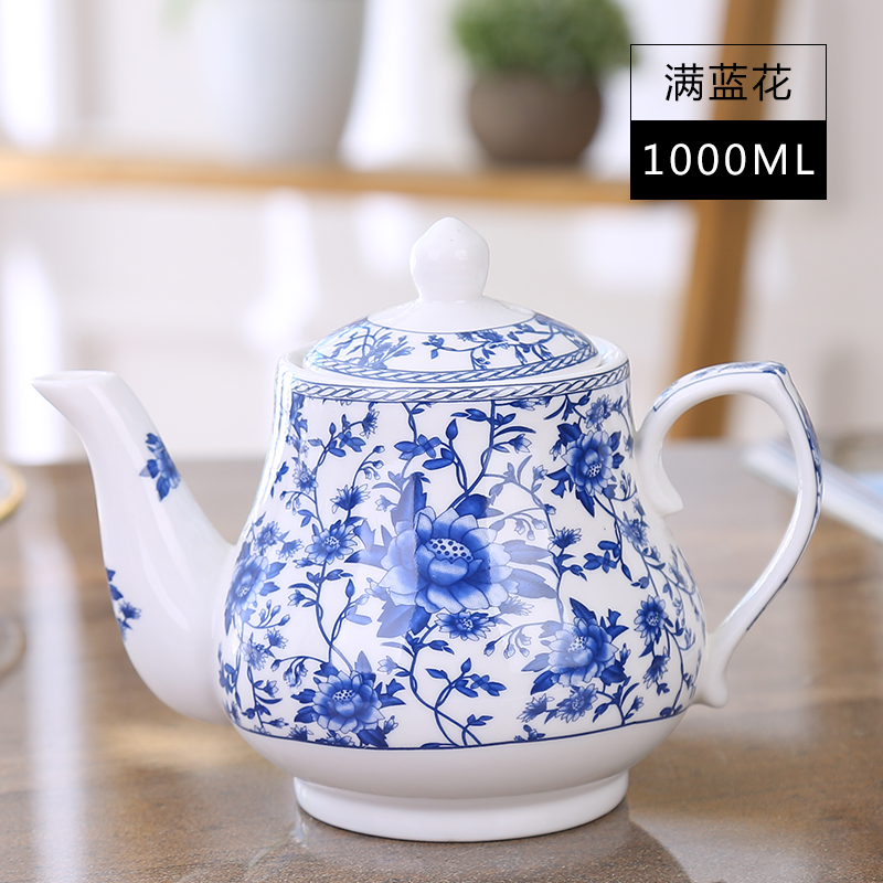 Cold ceramic tea set filter kettle teapot large capacity of single pot 1 to 2 litres of high - temperature household package mail the teapot