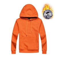 С капюшоном и флисом - оранжевый (ZC305)