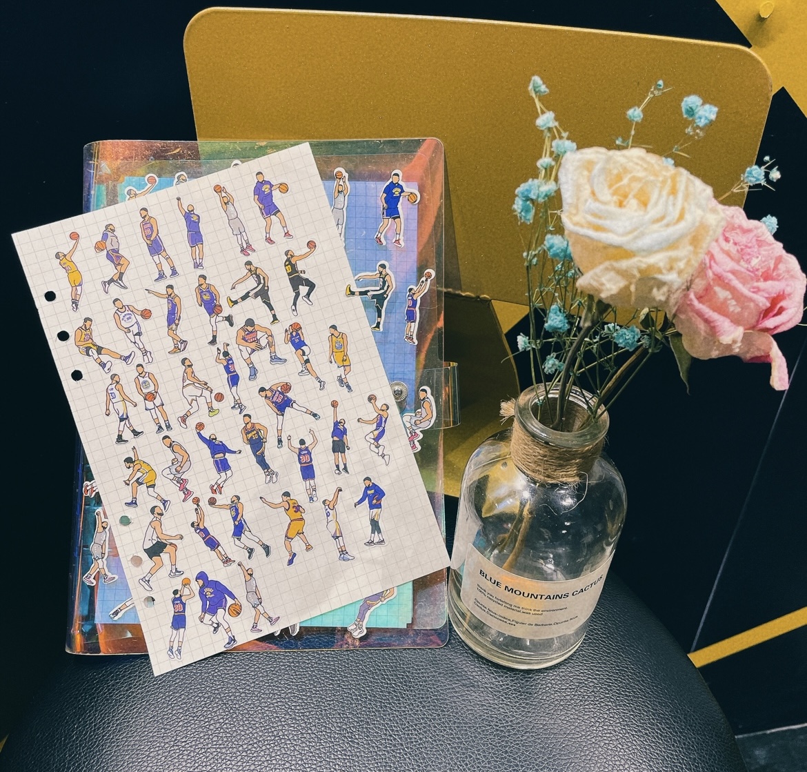 Basketball curry Curry 36 separate tear-off accounts waterproof iPad mobile phone notebook stickers around
