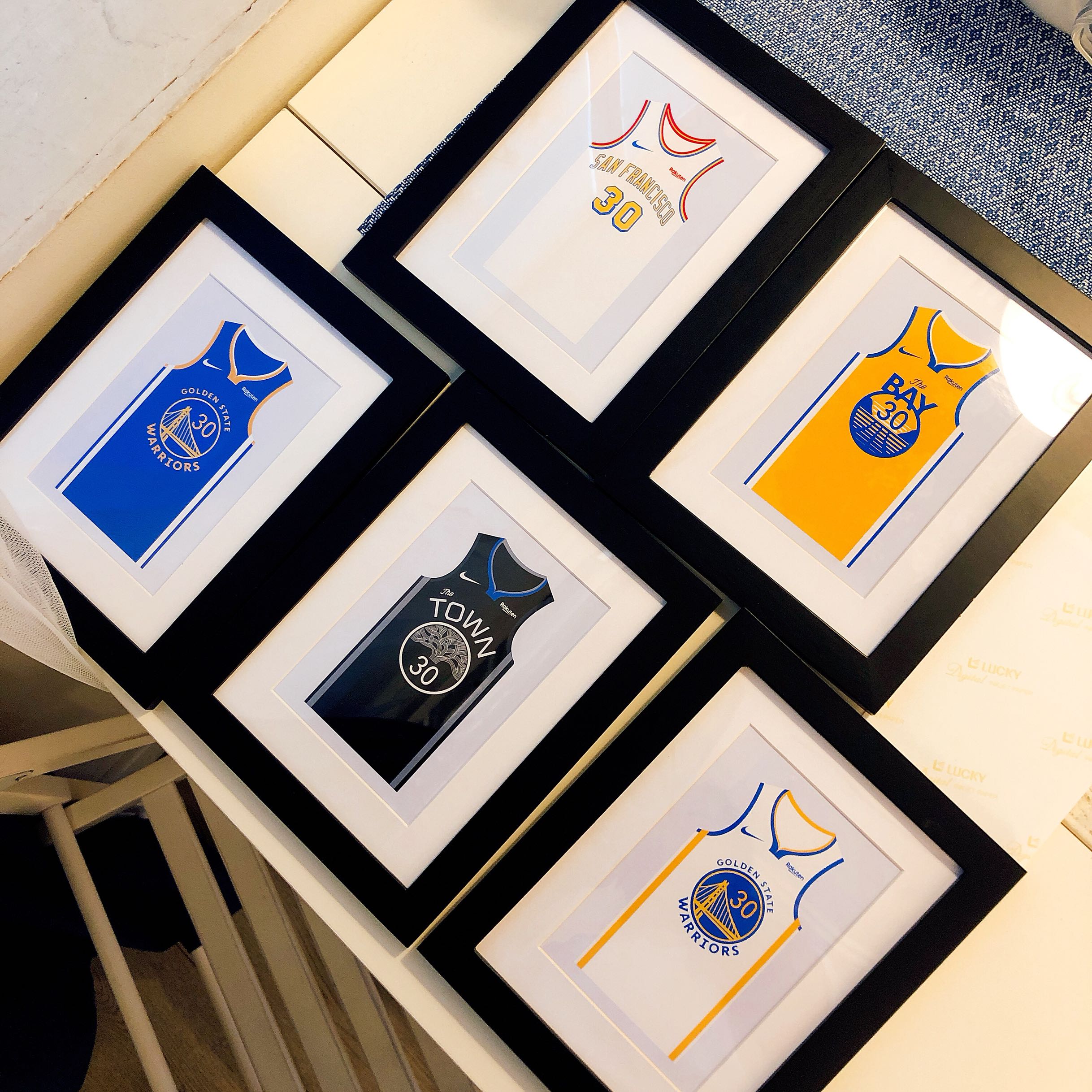 2019-20 season Curry jersey photo frame Curry jersey NBA jersey photo frame Curry jersey Curry set table