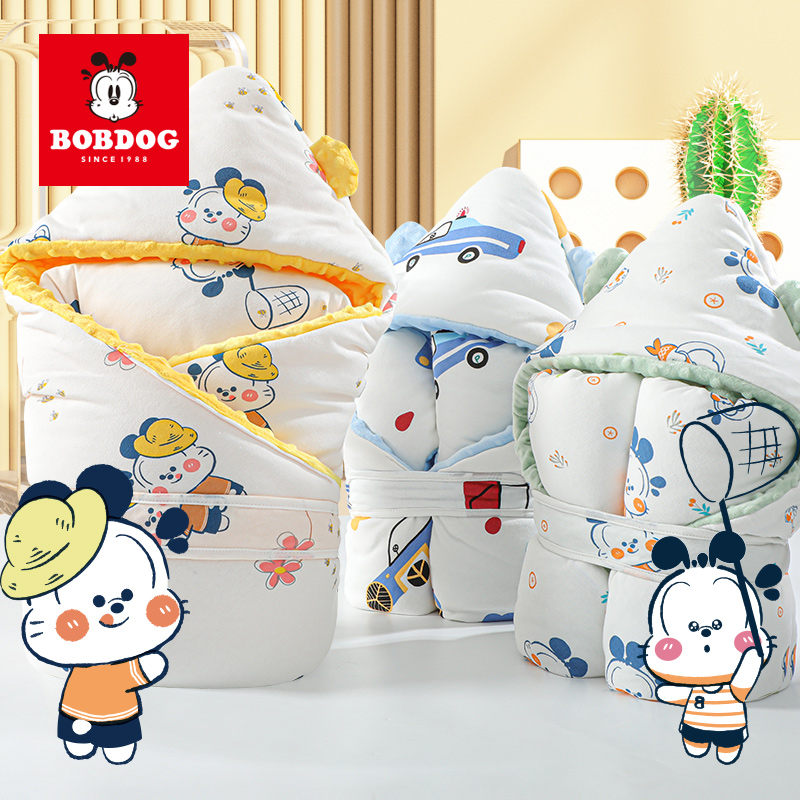 Babu bean baby wrap comforting beanie blanket baby newborn newborn cotton hug quilt autumn and winter four seasons universal
