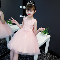 Girls dress Western style flower girl wedding girl birthday host childrens day princess dress summer costumes