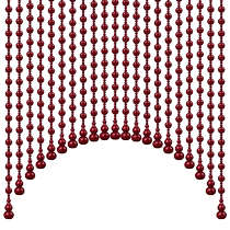 Peach Wood Hyacinth Bead Curtain Door Curtain Beads Hanging Curtain Subpartition Curtain Free From Stiletto Living-room Bedroom Toilet Xuanguan Semi-Curtain