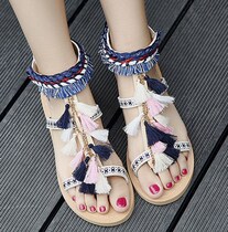2017 New embroidered ethnic women flat sandals National wind ladies sandals