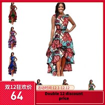 Printing large pendulum dress dress evening dress 17