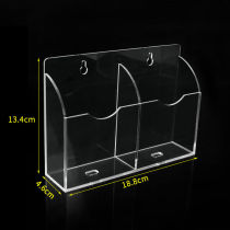 Shang Hakka remote control storage box TV air conditioner small box for mobile phone charger bedroom nail-free wall hanging box