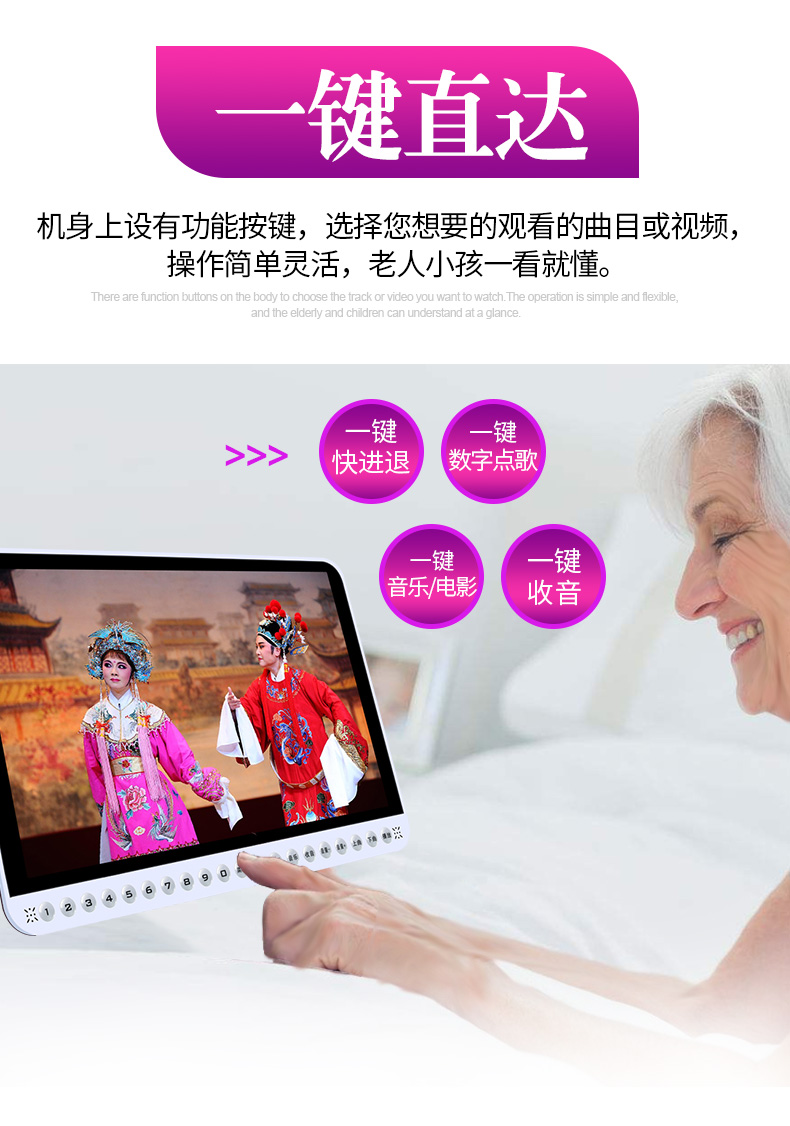 hộp phát wifi Xinke máy hát kịch già xem thẻ máy cầm tay sạc radio nghe ông già mạng mới WiFi nhỏ TV HD nhảy vuông đa chức năng - Trình phát TV thông minh củ phát wifi bằng sim