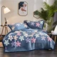 Tùy chỉnh flamingo pha lê nhung trải giường ba mảnh chần bông một bên nhung một tấm bông dày 炕 bìa thảm trải giường mùa đông