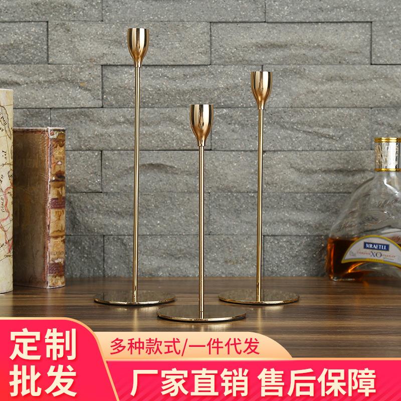 2022 Thermal Pin Home Nordic Romantic Golden High Foot Candle Terrace Retro Banquet Light Extravaganza Amazon