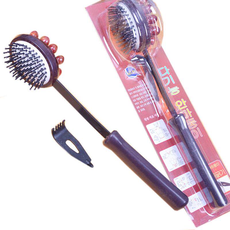 Ground Stall Solid Wood Massager Meridians Massage Mallet With Itch Scratching Head Cervical Spine Massage Stick Fitness Knock Back Health Hammer