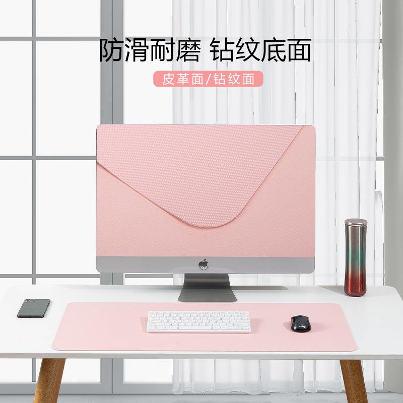 Manufacturer spot leather table cushion desk cushion PU large number of mouse pad learning desk cushion can print pattern LOGO