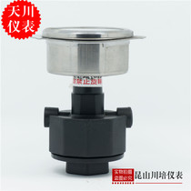 Shanghai tianchuan instrument PP diaphragm axial seismic pressure gauge YN-60ZT PP diaphragm base anti-corrosion