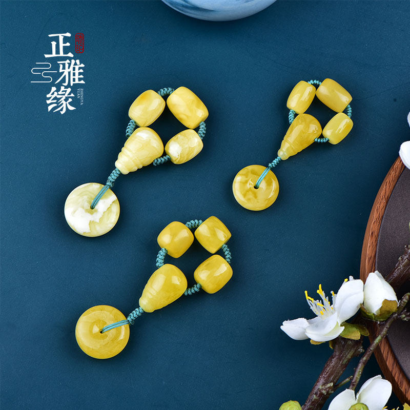 Positive Jamex Wax Barrel Beads Single Top Pearl Waist-Pearl Three-way Buddha Head One Star Moon Little Diamond Bodhi Bodhi Accessories Suit