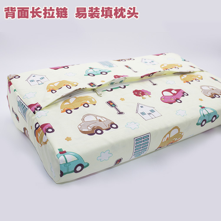 Mùa thu và mùa đông cotton thô cotton gối gối Bộ nhớ gối cho trẻ em Vỏ gối dành cho người lớn Gối tùy chỉnh gối cao su