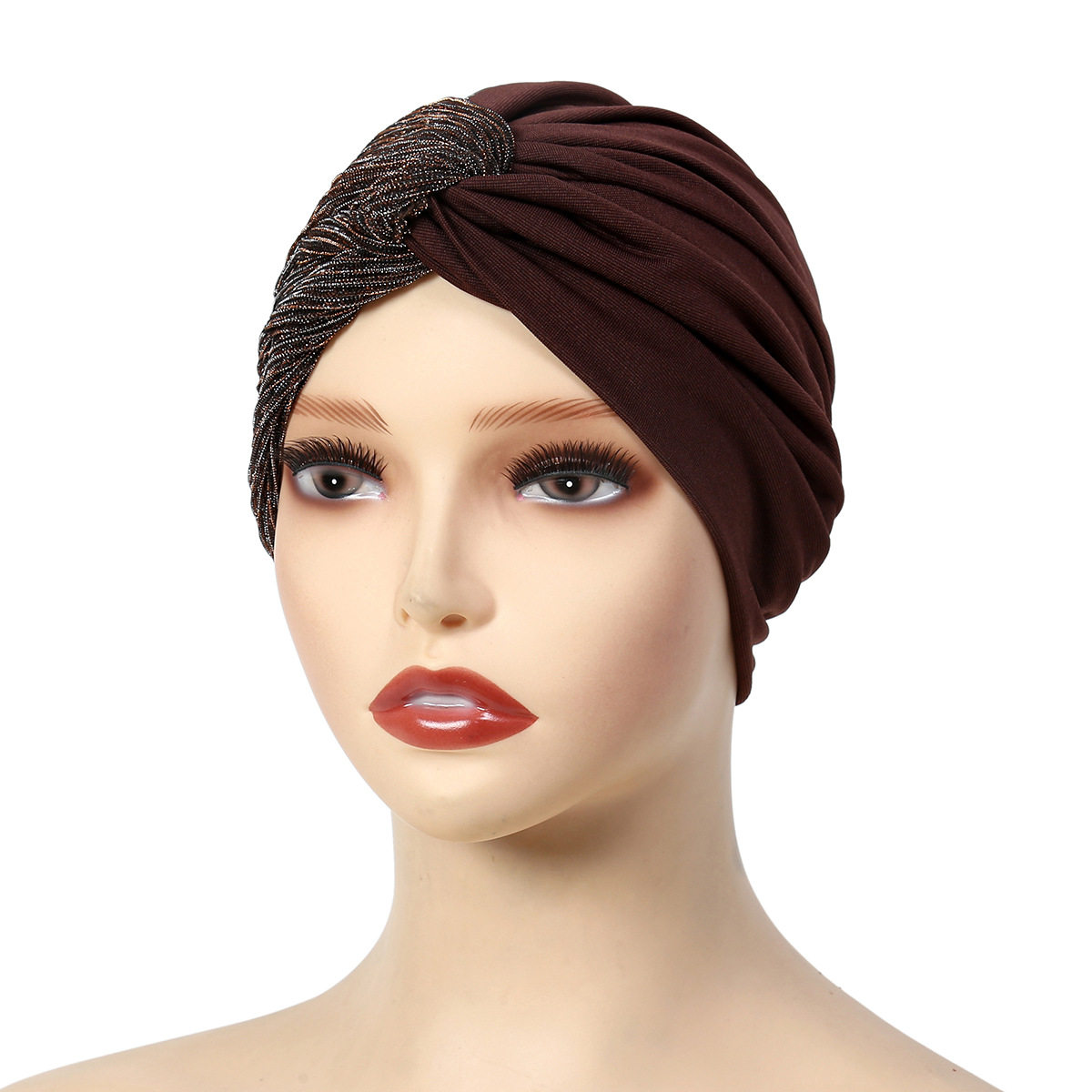 Turban cap hat поддержка шарф кепка многоцветный рукав голову шапку магический свет Шелк shally чалма кепка      
