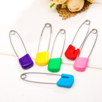Candy color anti-rebound stainless steel pin for infants and young children multi-purpose round head smiley face square head solid color ready for straight hair