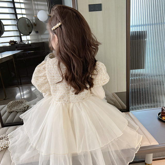 Lolita girls princess dress 2023 new baby girl spring and autumn dress spring skirt spring children's dress