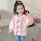 Осенняя тонкая детская куртка для девочек, коллекция 2023, в западном стиле