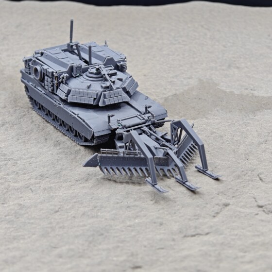 American M1150 M1 Abv Assault Obstacle-Clearing Vehicle Mine-Clearing Tank 1/72 Scale Static Model