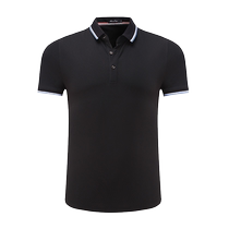 Work clothes polo shirt custom printing engineering company black short-sleeved summer work clothes advertising shirts and cultural shirts customization