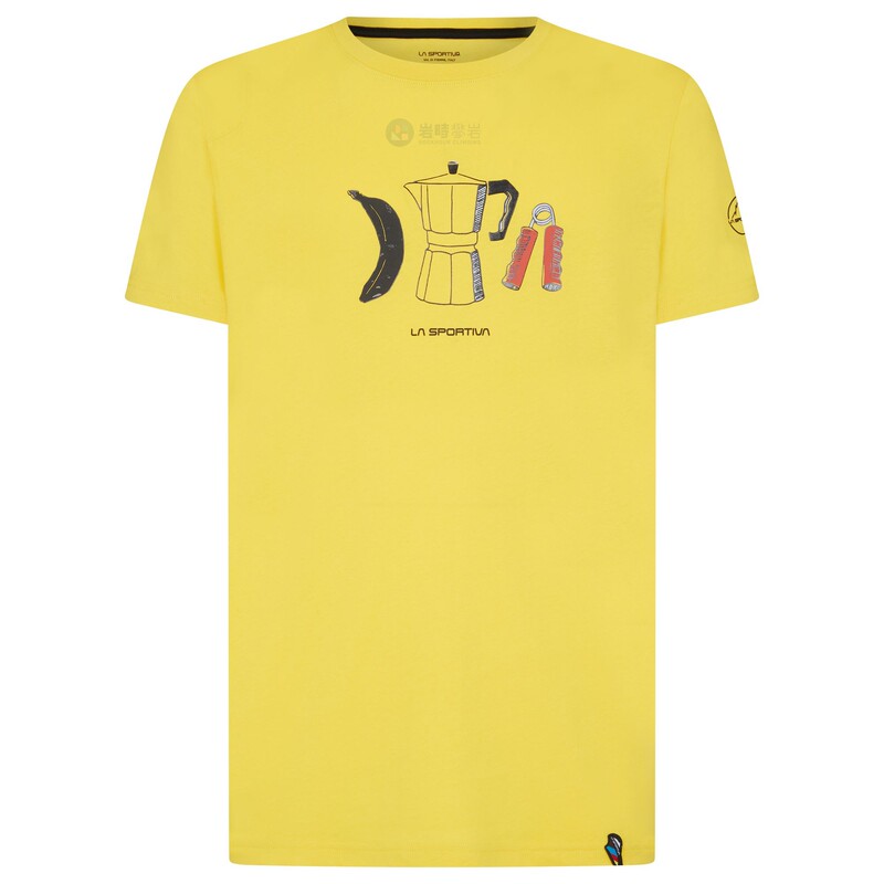 La Sportiva Breakfast Coffee Men's European Organic Cotton T-Shirt Vest Climbing Outdoor H32