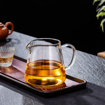 Gongfu tea cup fair cup glass upscale single tea cup tea set accessories thickened high temperature resistant home tea cup