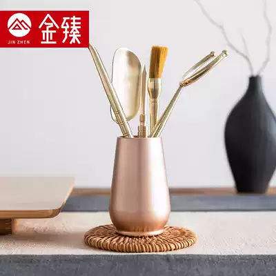 Six Gentleman Bronze Kung Fu Tea Accessories Daquan Japanese Brass 6 Gentleman Home Tea Needle Tea Knife Tea Tool