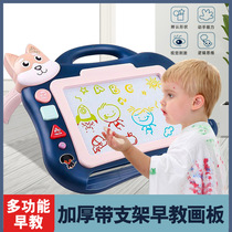 Childrens drawing board Magnetic writing board with sound drawing large coloured graffiti sketchpad baby teaches puzzle toy early