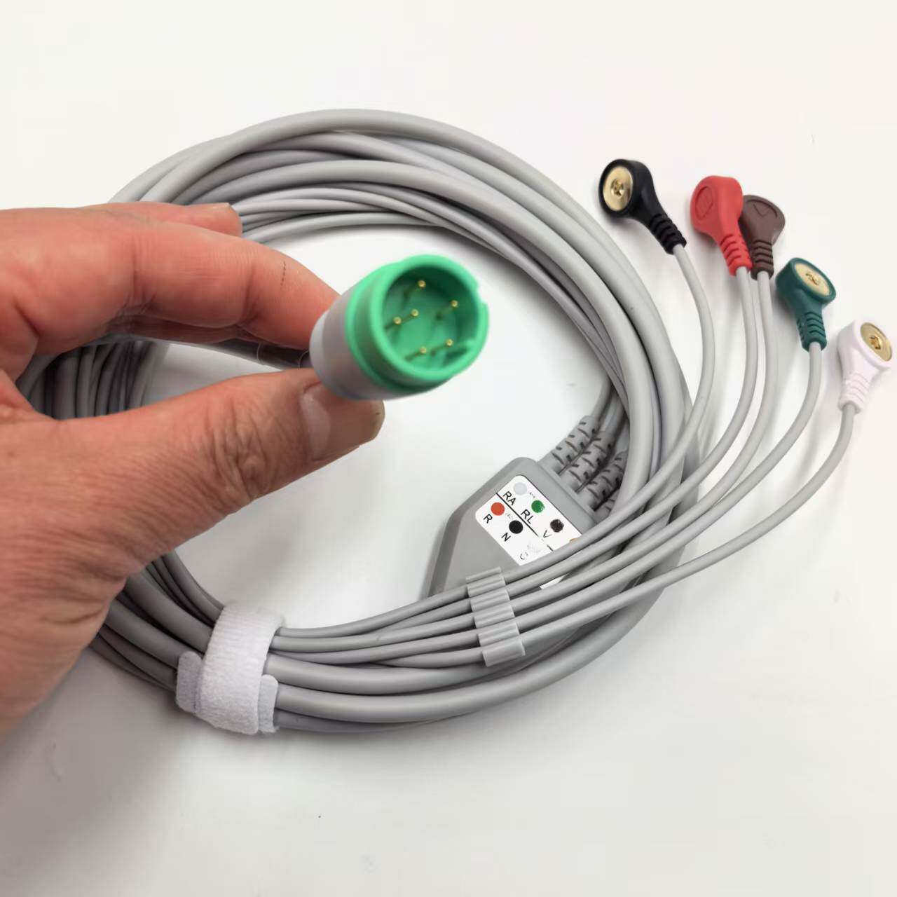 适用华声武汉中旗PM7000C7B000M华腾监护仪五导心电导联线